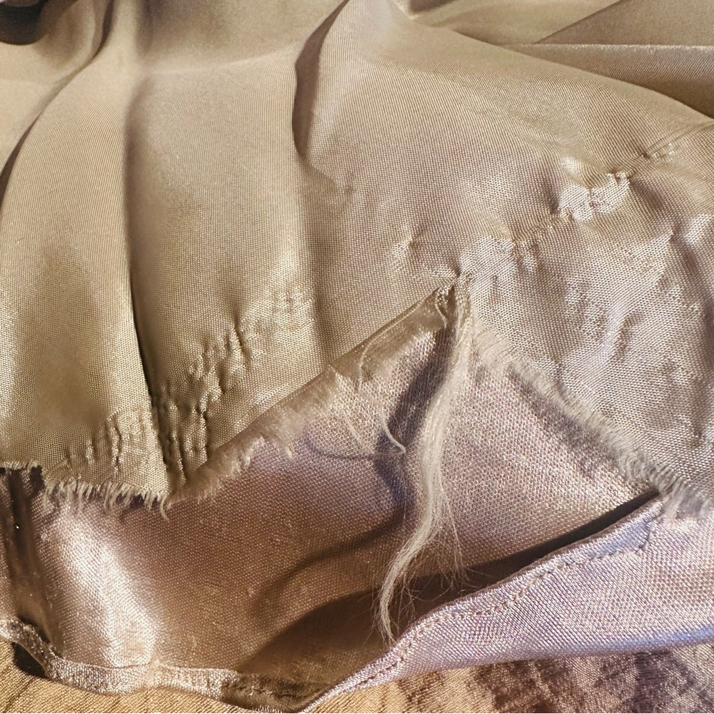 David’s Bridal Tiered Champagne Gold Shimmer Gown - Picture 15 of 15